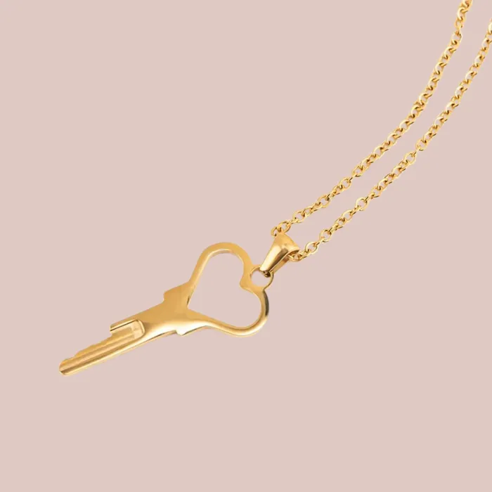 The Key To My Heart Necklace House of Chastity Female Sex Toys
