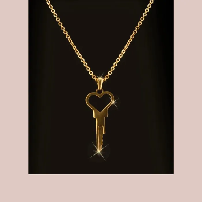 The Key To My Heart Necklace House of Chastity Female Sex Toys