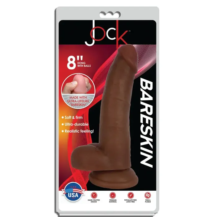 Curve Toys Dildos Jock Dark Bareskin Dildo With Balls Inch Curve Toys Dildos Jock Dark Bareskin Dildo With Balls Inch