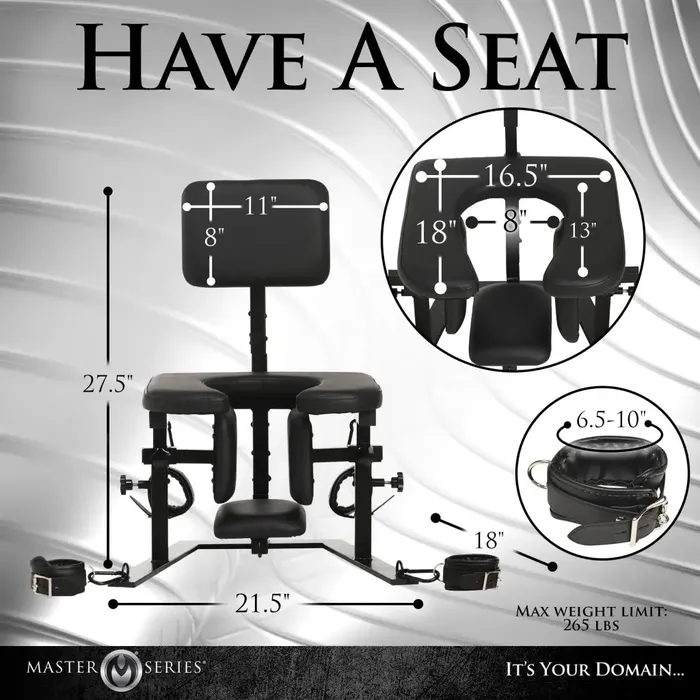 Master Series Female Sex Toys Pleasure Throne Oral Sex Chair