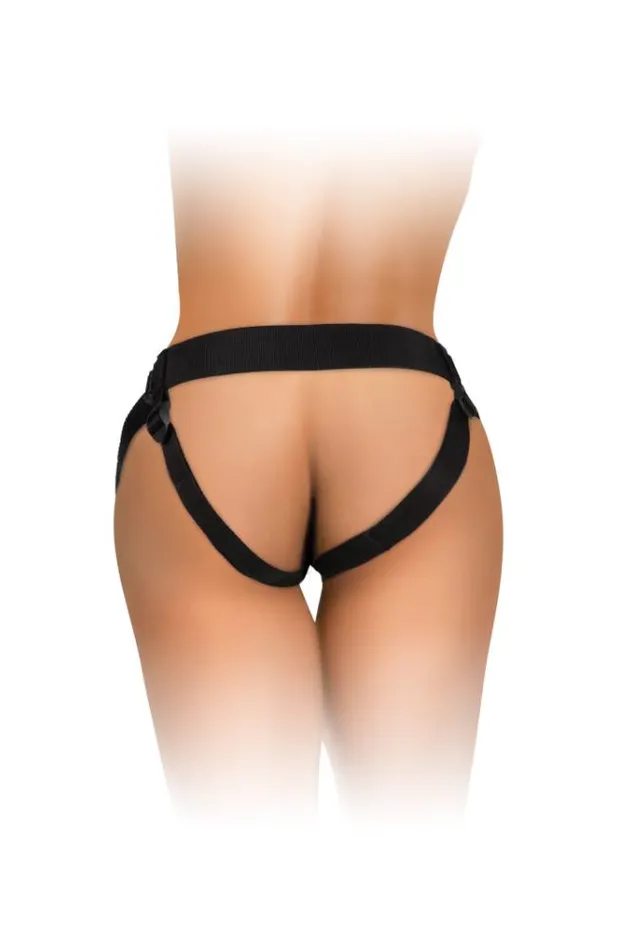 Pipedream King Cock Elite Comfy Body Dock Strapon Harness Black Pipedream Female Sex Toys