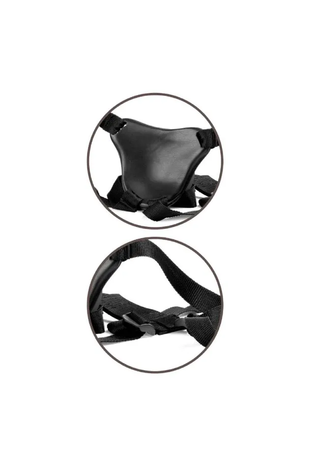 Pipedream King Cock Elite Comfy Body Dock Strapon Harness Black Pipedream Female Sex Toys