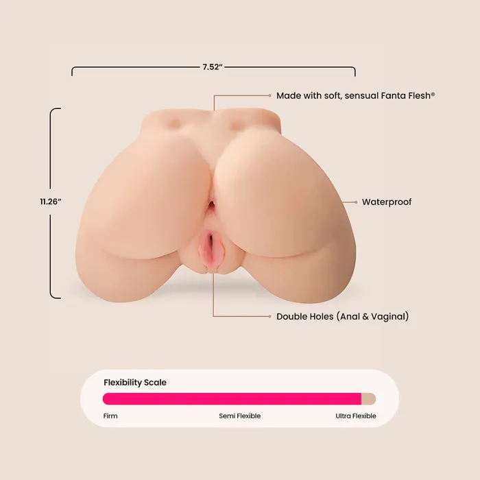 Pipedream Products Male Sex Toys PDX Plus Perfect Ass Masturbator fanta flesh booty masturbator Pipedream Products Male Sex Toys PDX Plus Perfect Ass Masturbator fanta flesh booty masturbator