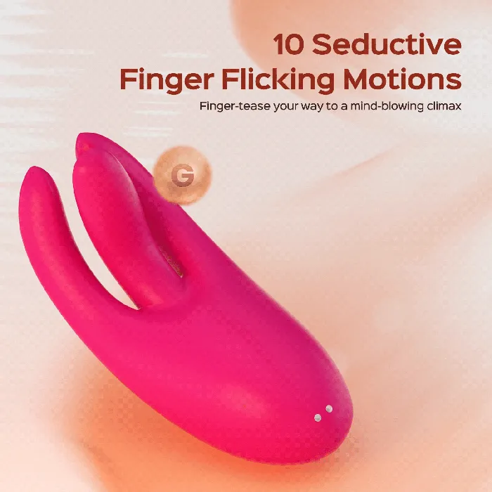 propinkup Female Sex Toys Triple Finger Vibe Flicking Finger Vibrator Clit GSpot Stimulator for Women