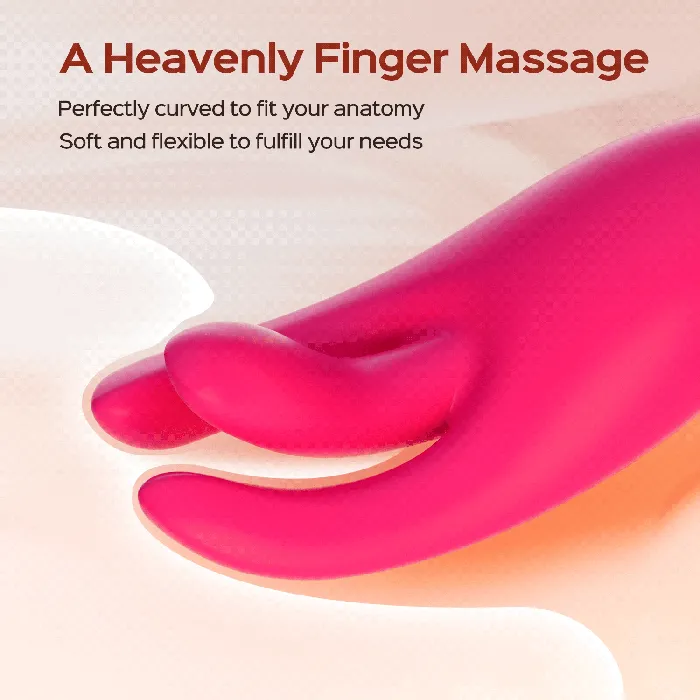propinkup Female Sex Toys Triple Finger Vibe Flicking Finger Vibrator Clit GSpot Stimulator for Women