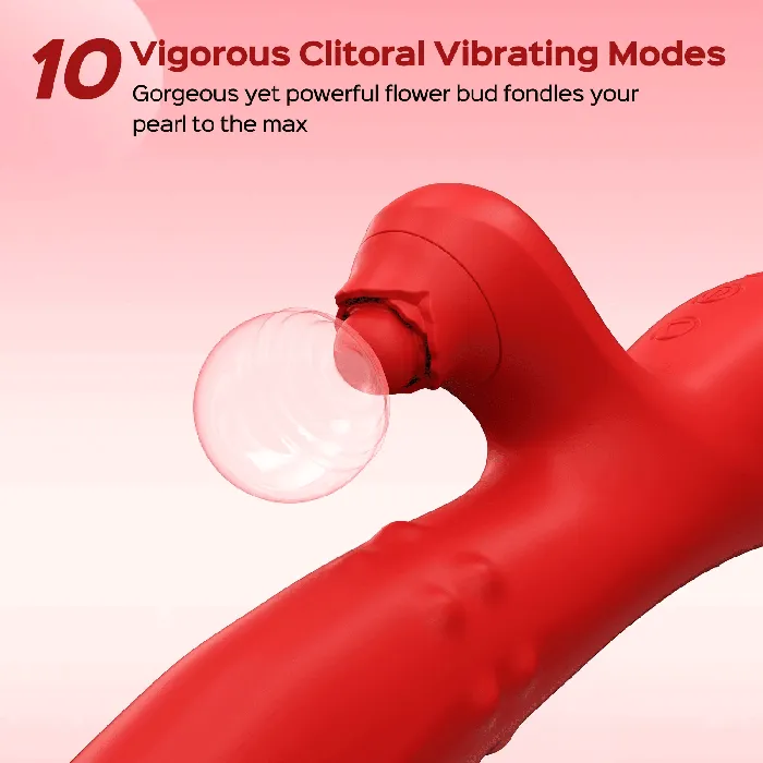 propinkup Female Sex Toys Wiggling Rabbit G Spot Vibrator with Sliding Beads Ring Clitoral Stimulator Woman Sex Toys
