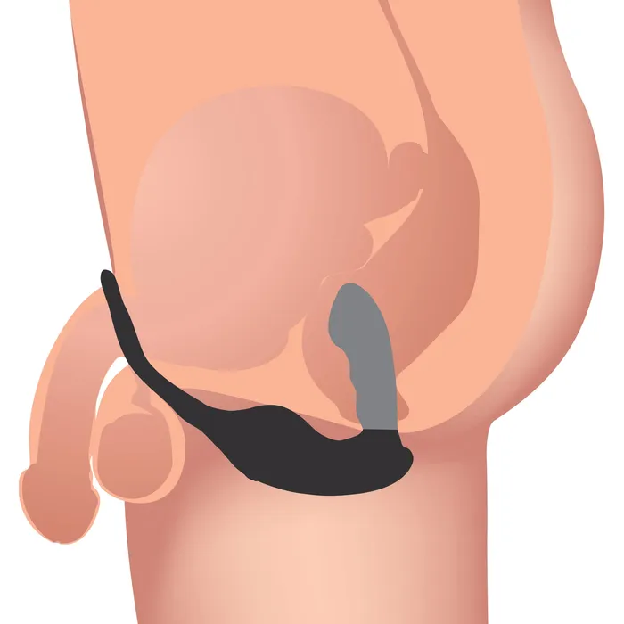 AlphaPro Male Sex Toys 7X PSTRAP Milker Vibrating Prostate Stim w Cock Ball Harness
