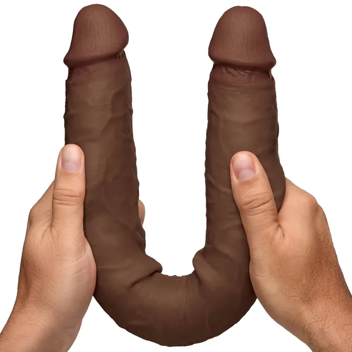 Jock Dildos JOCK Real Skin 1775 Double Dildo Dark