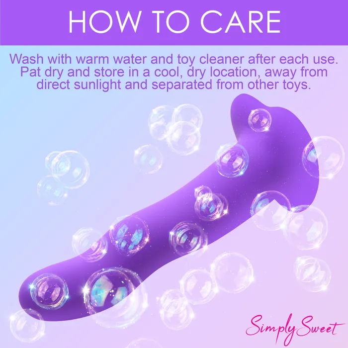 Simply Sweet Female Sex Toys Simply Sweet 21X Vibrating Wavy Silicone Dildo w Remote
