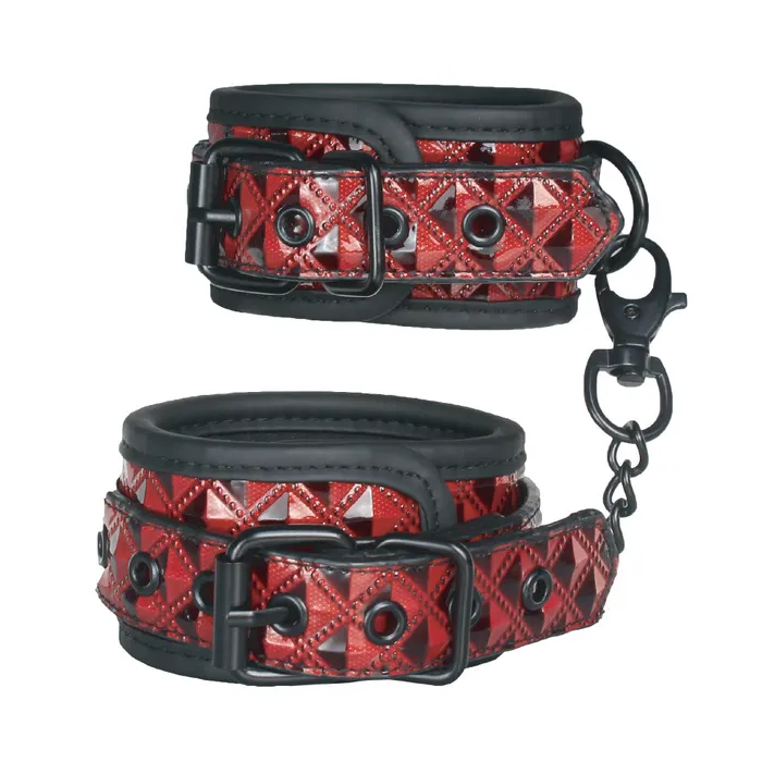 Vibrators Magic Touch Magic Touch Ankle Cuffs Red