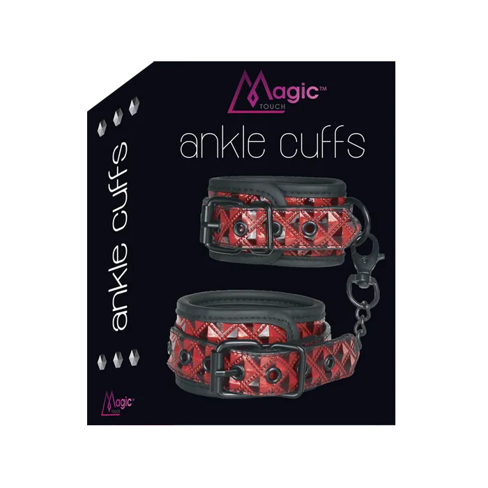 Vibrators Magic Touch Magic Touch Ankle Cuffs Red