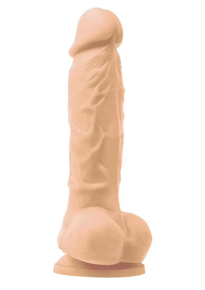 Colours Female Sex Toys Colours Pleasures Silicone Vibrating Dildo with Balls Colours Female Sex Toys Colours Pleasures Silicone Vibrating Dildo with Balls
