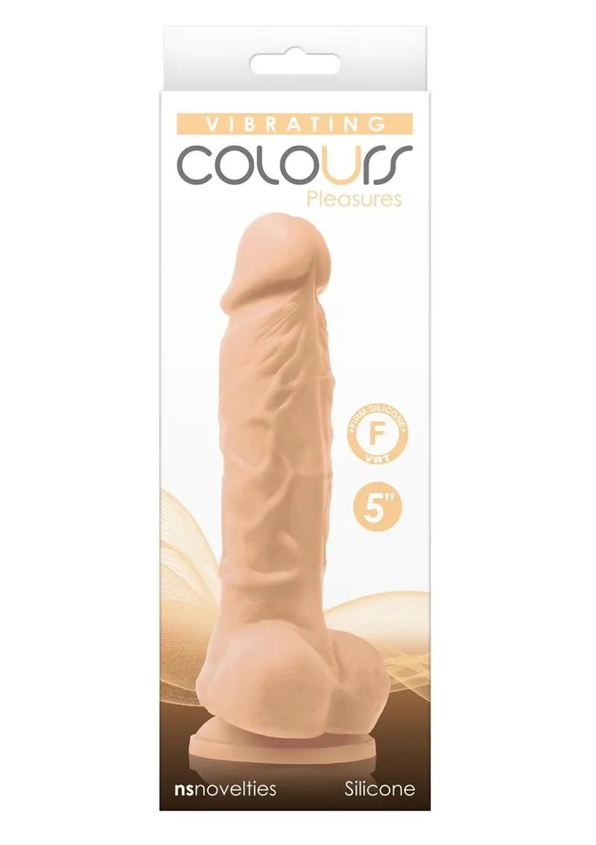 Colours Female Sex Toys Colours Pleasures Silicone Vibrating Dildo with Balls Colours Female Sex Toys Colours Pleasures Silicone Vibrating Dildo with Balls