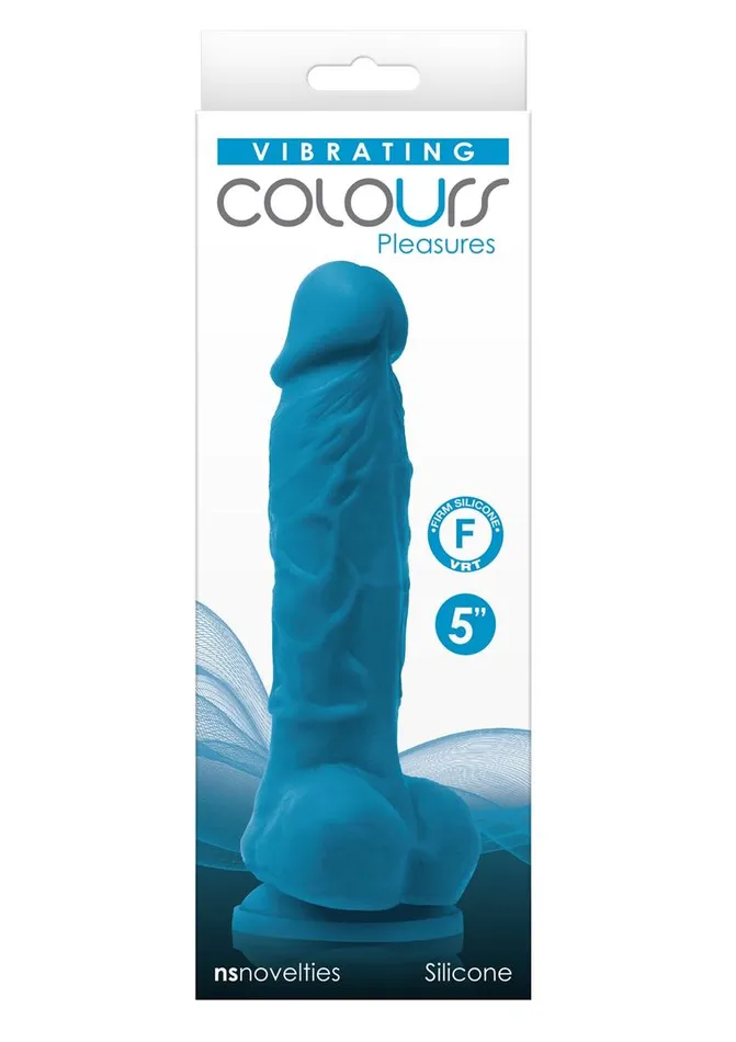 Colours Female Sex Toys Colours Pleasures Silicone Vibrating Dildo with Balls Colours Female Sex Toys Colours Pleasures Silicone Vibrating Dildo with Balls