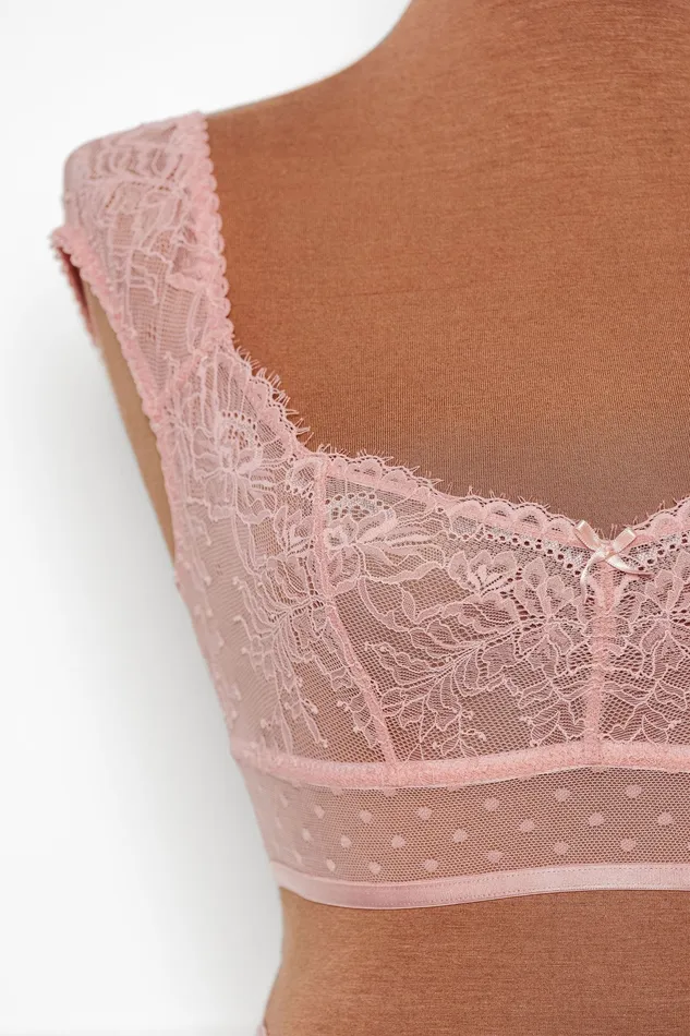 Lacy OffTheShoulder Bralette Blush Mentionables Dildos Lacy OffTheShoulder Bralette Blush Mentionables Dildos