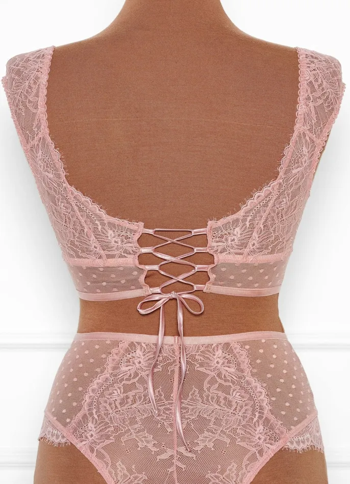 Lacy OffTheShoulder Bralette Blush Mentionables Dildos Lacy OffTheShoulder Bralette Blush Mentionables Dildos