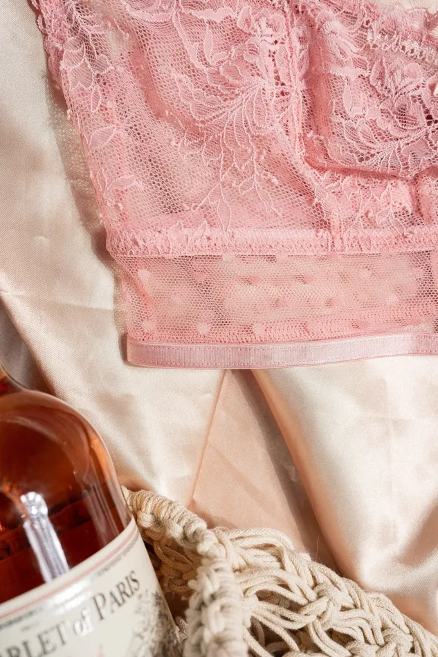 Lacy OffTheShoulder Bralette Blush Mentionables Dildos Lacy OffTheShoulder Bralette Blush Mentionables Dildos
