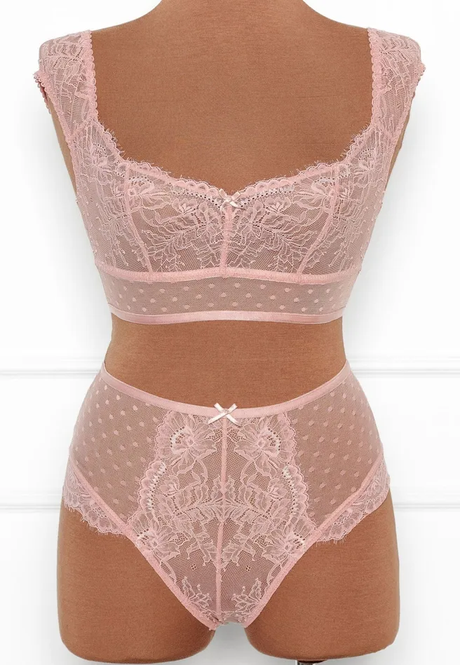 Lacy OffTheShoulder Bralette Blush Mentionables Dildos Lacy OffTheShoulder Bralette Blush Mentionables Dildos