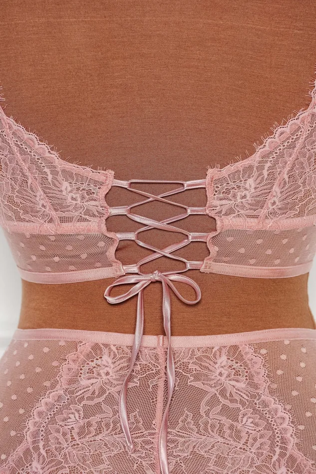 Lacy OffTheShoulder Bralette Blush Mentionables Dildos Lacy OffTheShoulder Bralette Blush Mentionables Dildos