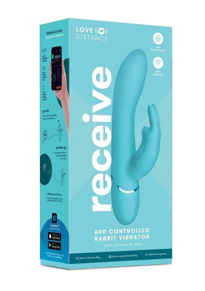 Love Distance Vibrators Love Distance Receive App Controlled Silicone Rechargeable Rabbit Vibrator Love Distance Vibrators Love Distance Receive App Controlled Silicone Rechargeable Rabbit Vibrator