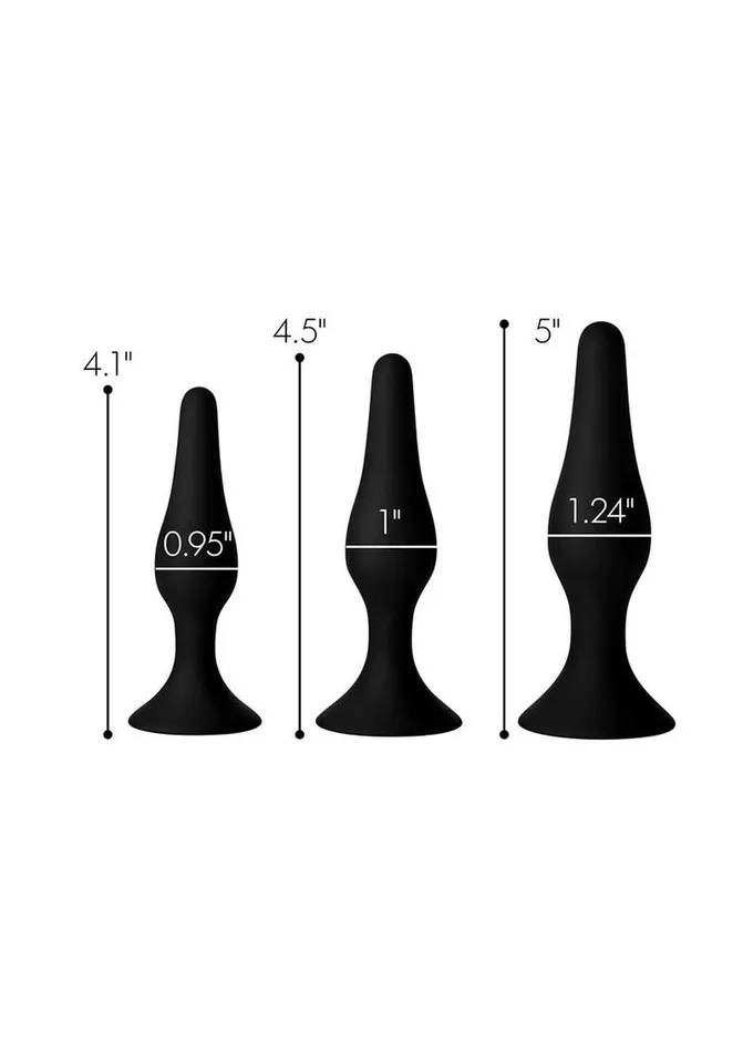 Male Sex Toys Master Series Master Series Triple Spire Tapered Silicone Anal Trainer Male Sex Toys Master Series Master Series Triple Spire Tapered Silicone Anal Trainer
