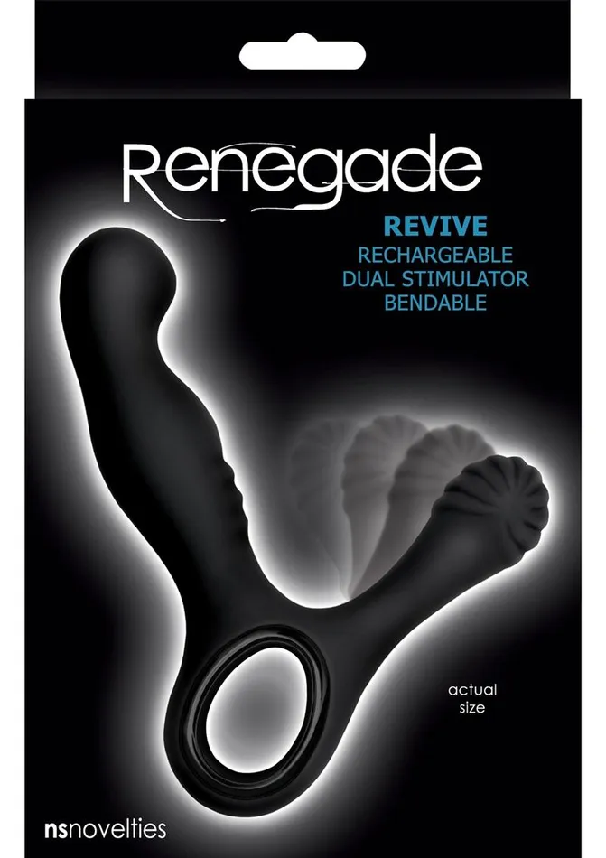 Renegade Revive Rechargeable Silicone Dual Stimulator Prostate Stimulator Renegade Male Sex Toys