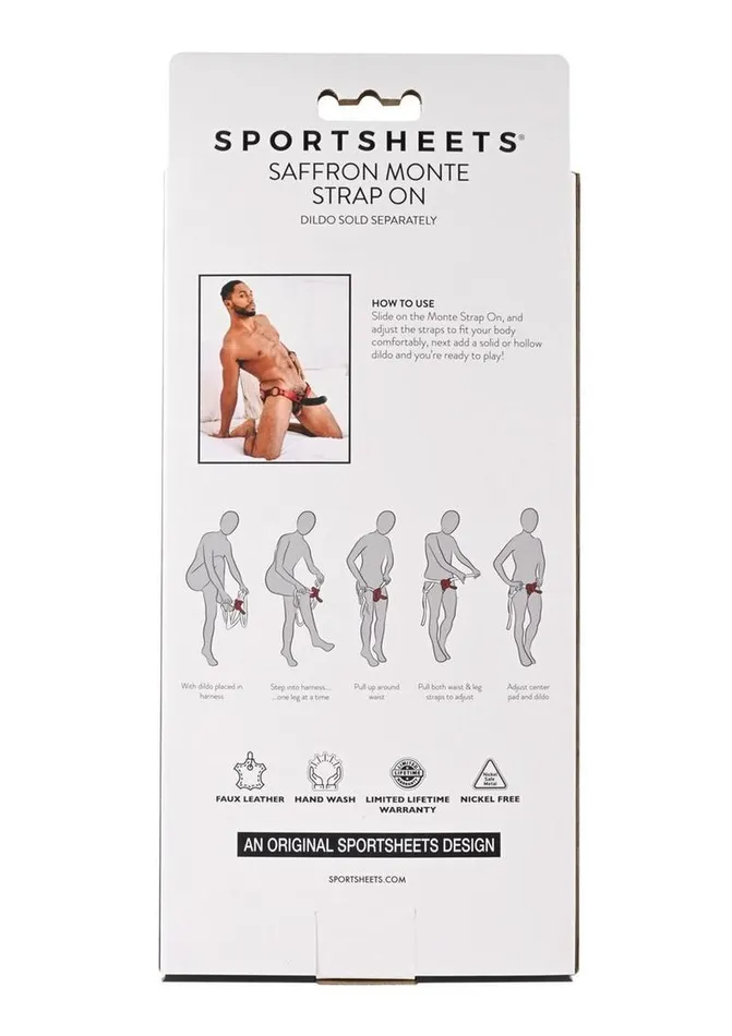Saffron Monte StrapOn Harness Saffron Female Sex Toys
