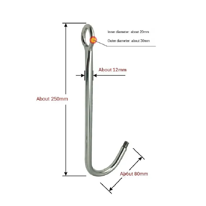Stainless Steel Interchangeable Anal Hook Love Plugs Anal