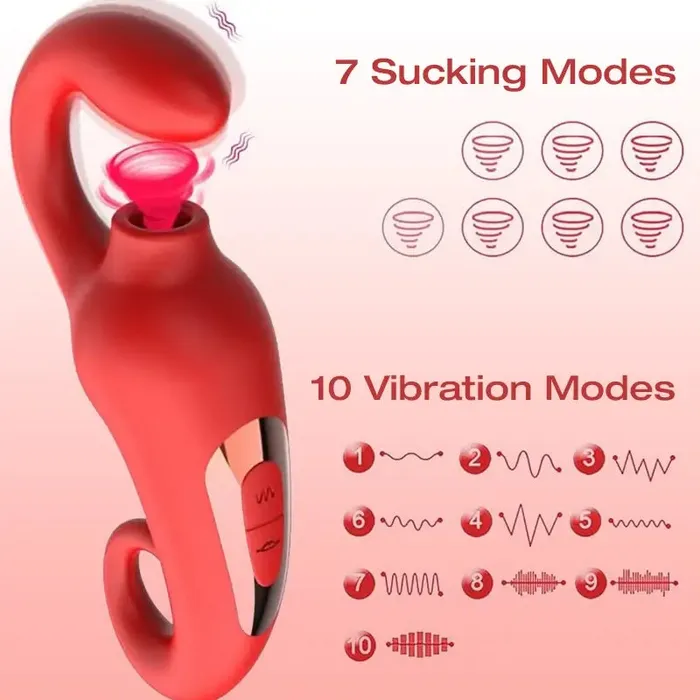 Sucking And Tonguing Double Vibrator Inyarose Vibrators