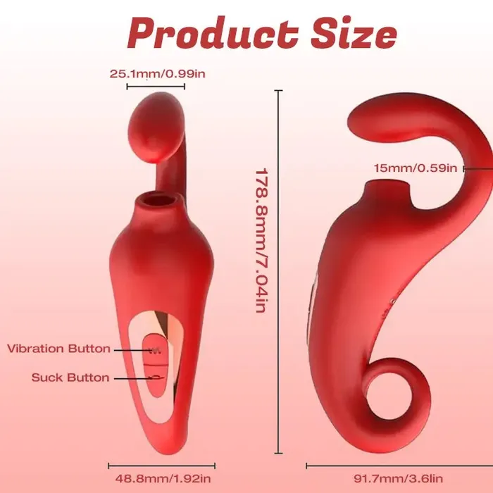 Sucking And Tonguing Double Vibrator Inyarose Vibrators