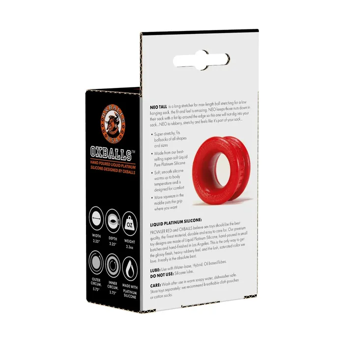 Vibrators Prowler RED By Oxballs Neo Tall Ball Stretcher Red Prowler RED