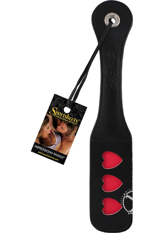 Sportsheets Sportsheets Leather Heart Impression Paddle Restraints